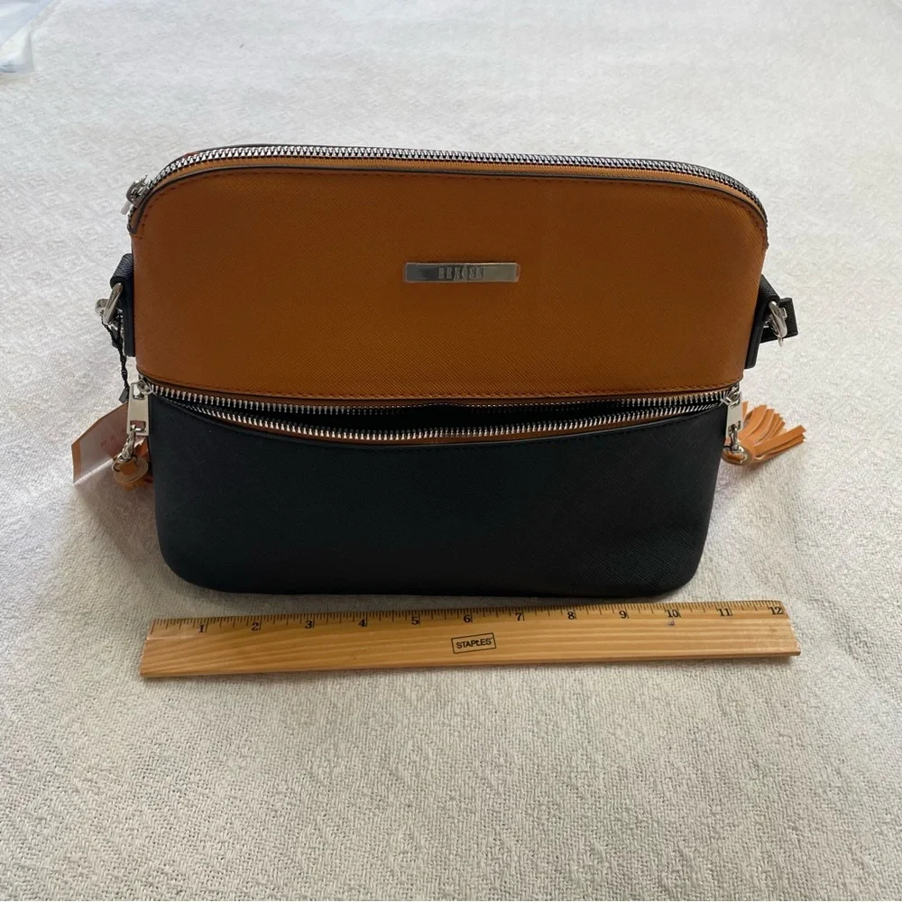 Black and Caramel Crossbody Bag~ Small *NWT‎